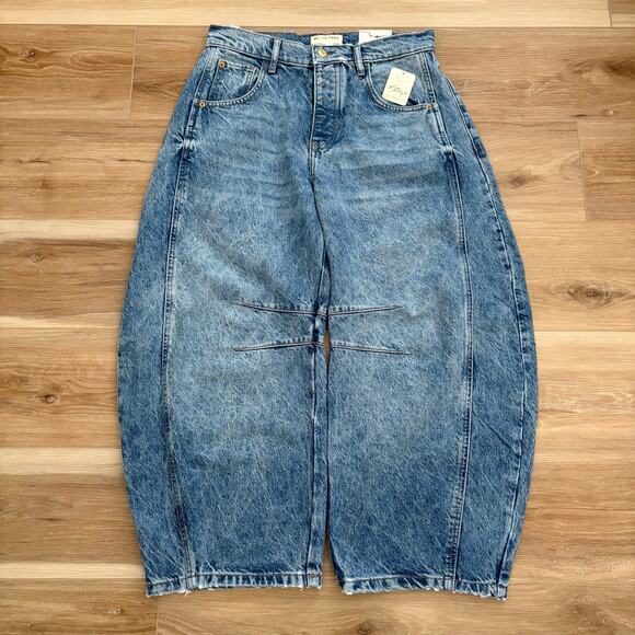 Free People Denim - Free People We The Free Good Luck Mid-Rise Barrel Jeans 27 SHORT